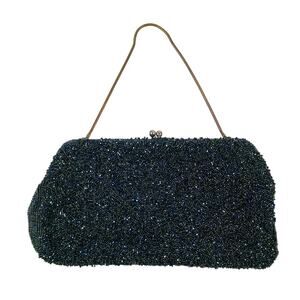Vintage Fully Beaded Clutch Mini Handbag Made in Japan